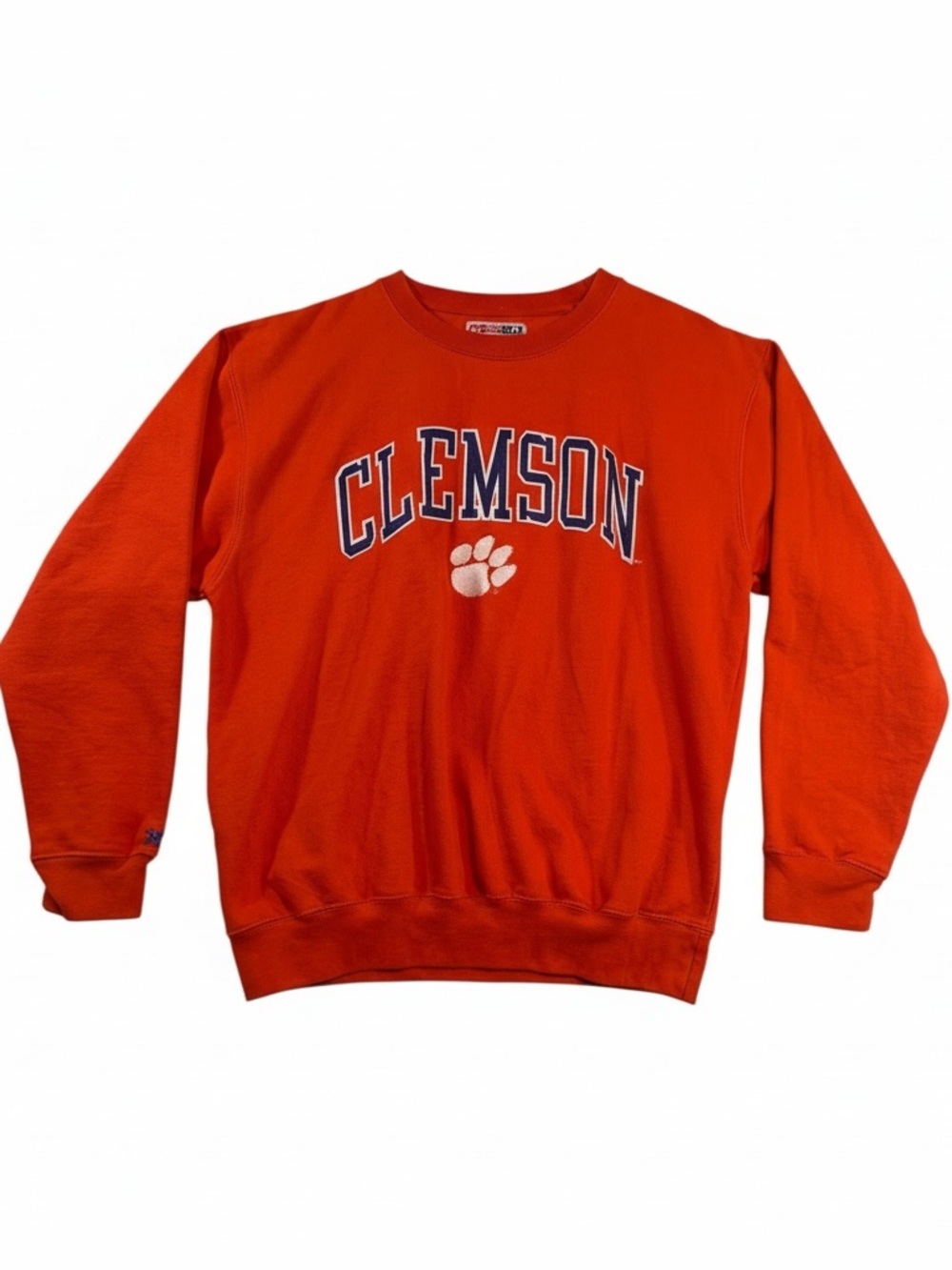 Pressbox Clemson Tigers Orange Crewneck Sweatshirt Men’s Large